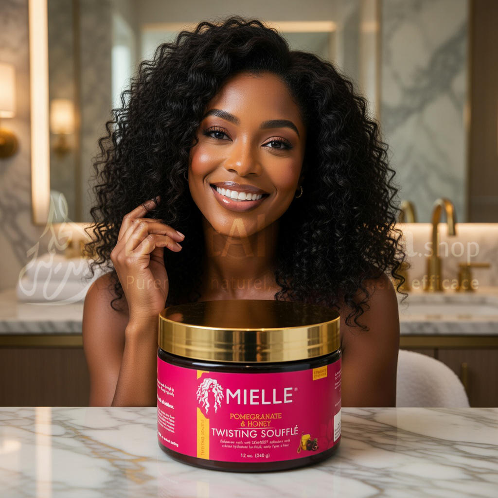 Mielle Organics - Pomegranate & Honey Twisting Soufflé (Soufflé Coiffant Grenade & Miel) - 340g - ميلي أورجانيكس - سوفليه التصفيف بالرمان والعسل