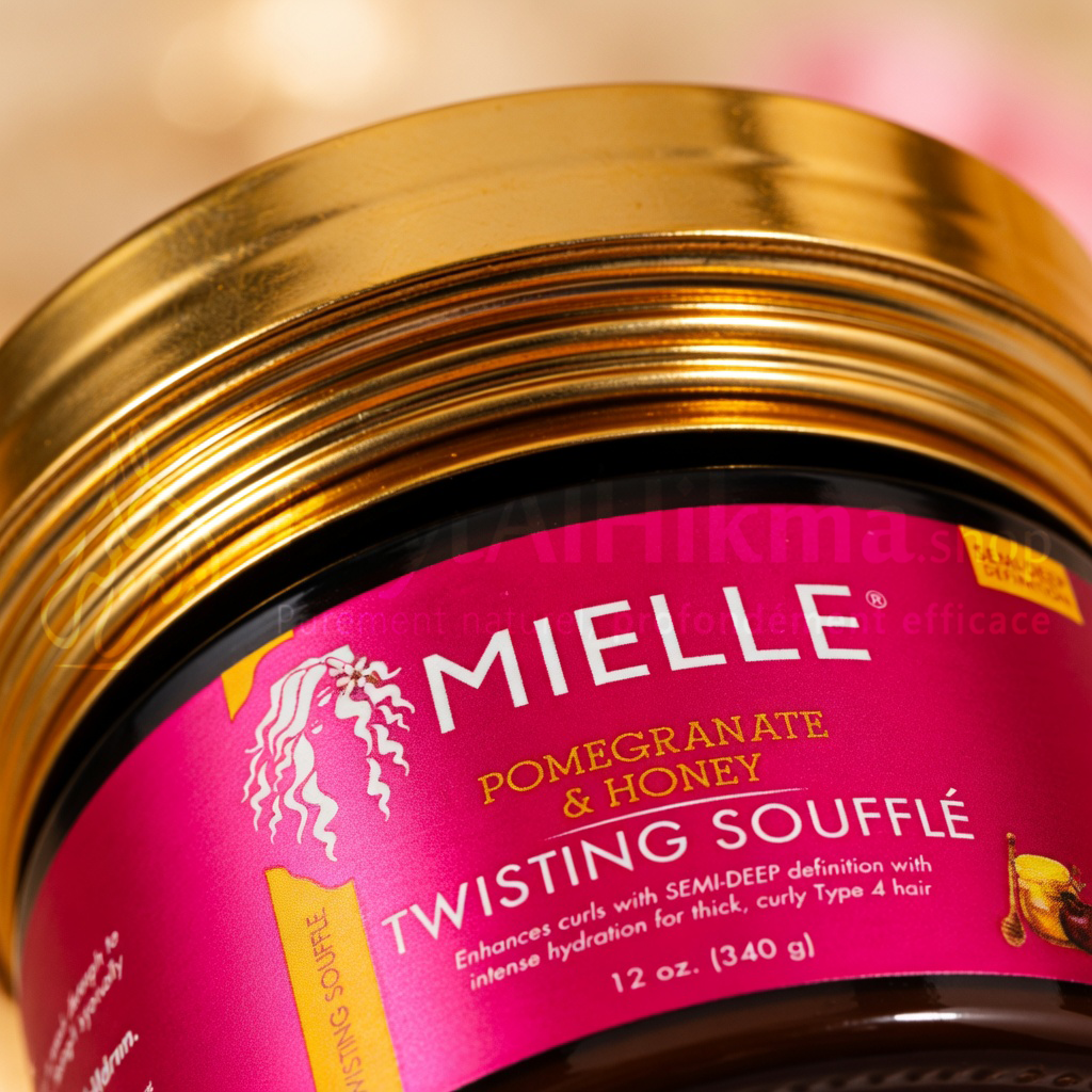 Mielle Organics - Pomegranate & Honey Twisting Soufflé (Soufflé Coiffant Grenade & Miel) - 340g - ميلي أورجانيكس - سوفليه التصفيف بالرمان والعسل