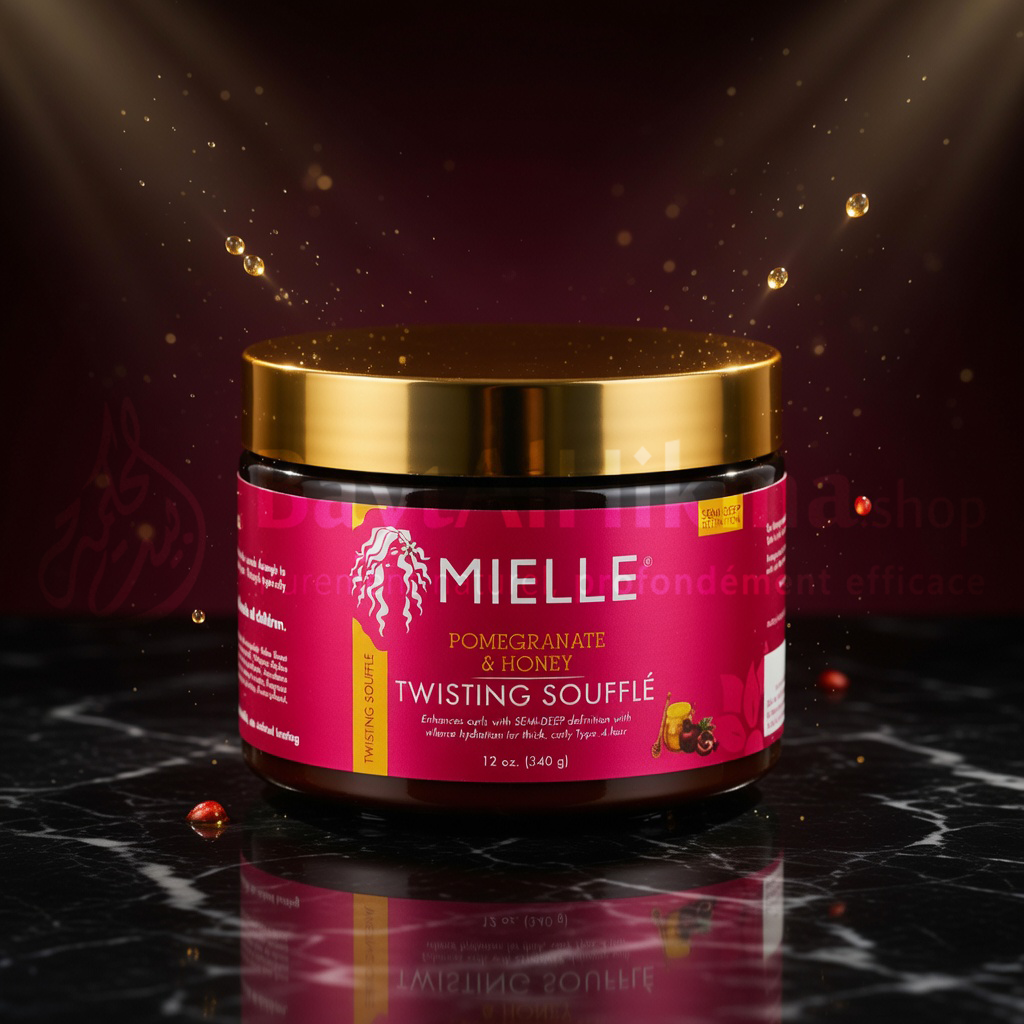 Mielle Organics - Pomegranate & Honey Twisting Soufflé (Soufflé Coiffant Grenade & Miel) - 340g - ميلي أورجانيكس - سوفليه التصفيف بالرمان والعسل