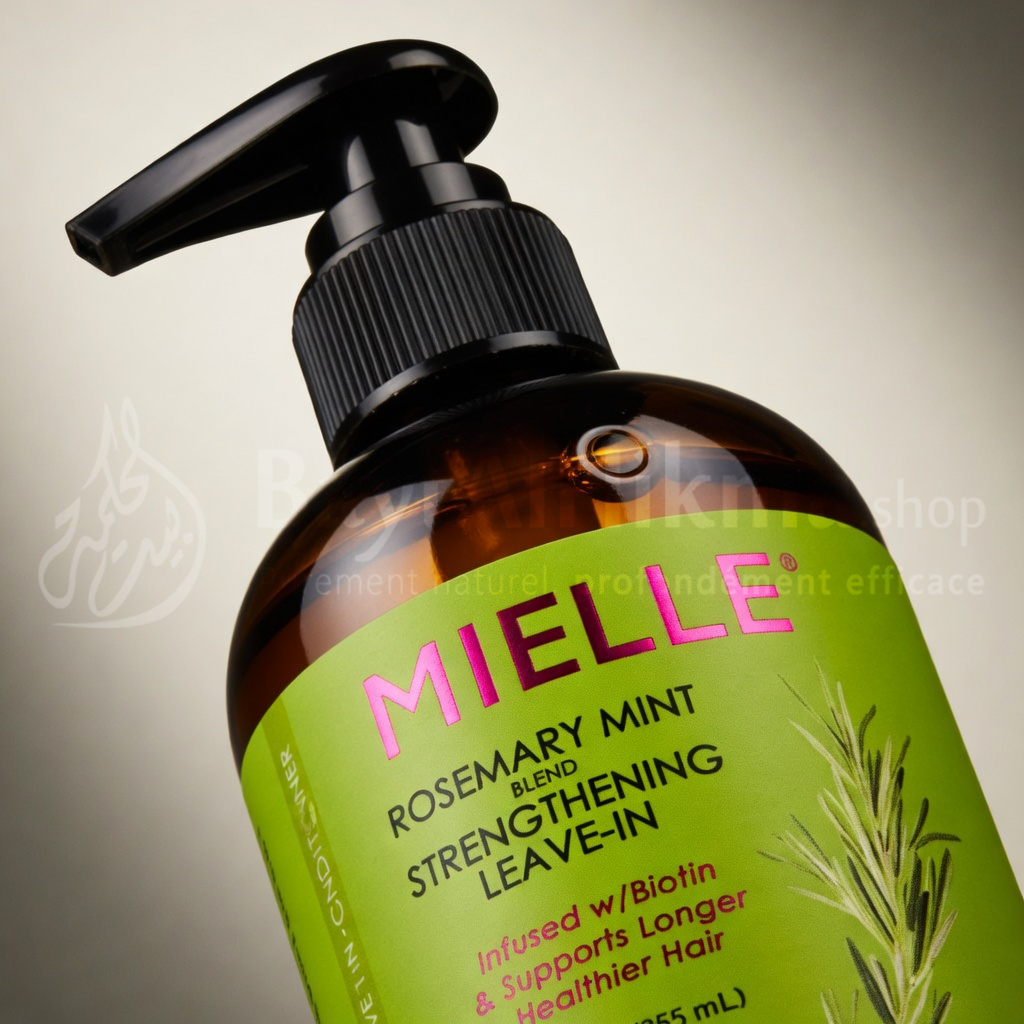 Mielle Organics - Après-shampoing sans rinçage fortifiant Romarin & Menthe (355 ml) - مييل أورجانيكس - بلسم ليف إن (يُترك على الشعر) مقوي بإكليل الجبل والنعناع (355 مل)