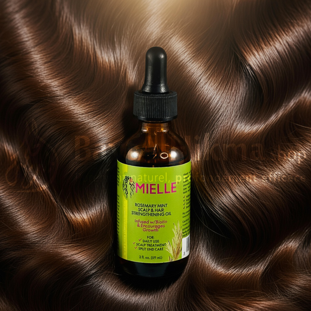 Mielle Organics - Huile Fortifiante Romarin et Menthe (Scalp & Hair Strengthening Oil) - 59ml - زيت ميلي (Mielle) لإكليل الجبل والنعناع لتقوية فروة الرأس والشعر - 59 مل
