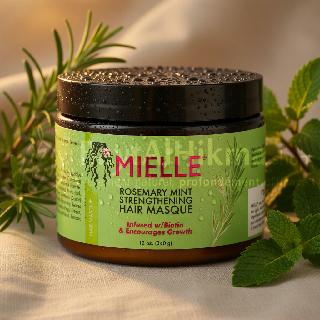 Masque Capillaire Fortifiant Romarin & Menthe - Mielle Organics (340g) - ماسك تقوية الشعر بالروزماري والنعناع - مييل أورجانيكس (340 جم)