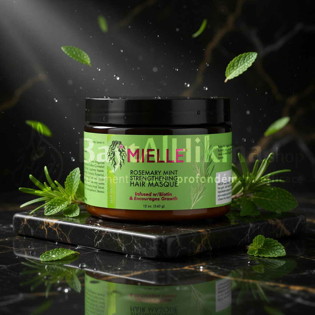 Masque Capillaire Fortifiant Romarin & Menthe - Mielle Organics (340g) - ماسك تقوية الشعر بالروزماري والنعناع - مييل أورجانيكس (340 جم)