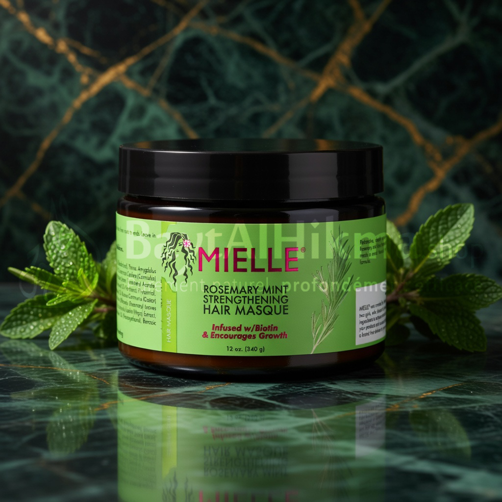 Masque Capillaire Fortifiant Romarin & Menthe - Mielle Organics (340g) - ماسك تقوية الشعر بالروزماري والنعناع - مييل أورجانيكس (340 جم)