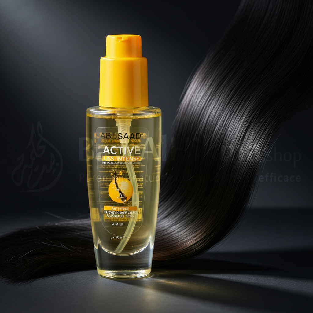 Sérum Cheveux Active Liss-Intense Anti-Frizz - ABUSAAD (50 ml) - سيروم الشعر أكتيف ليس إنتانس مضاد للتجعد - أبو سعد