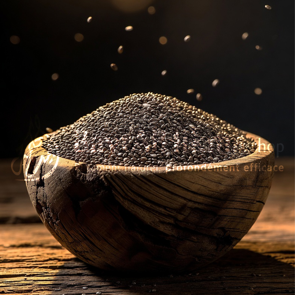 Graines de Chia Premium - 100% Naturelles & Non Transformées - بذور الشيا الممتازة - طبيعية 100٪ غير معالجة