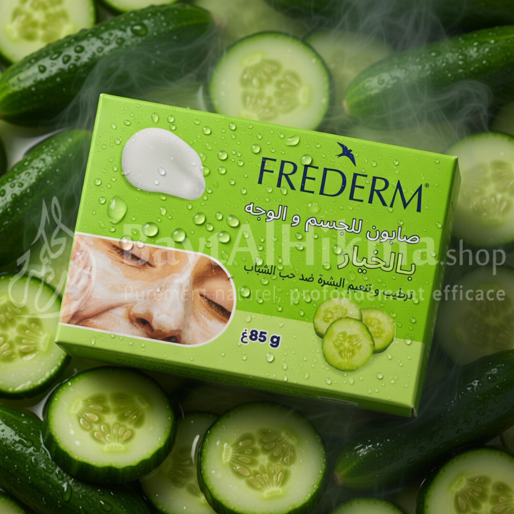 Savon FREDERM au Concombre – Éclat & Anti-Acné (85g) -