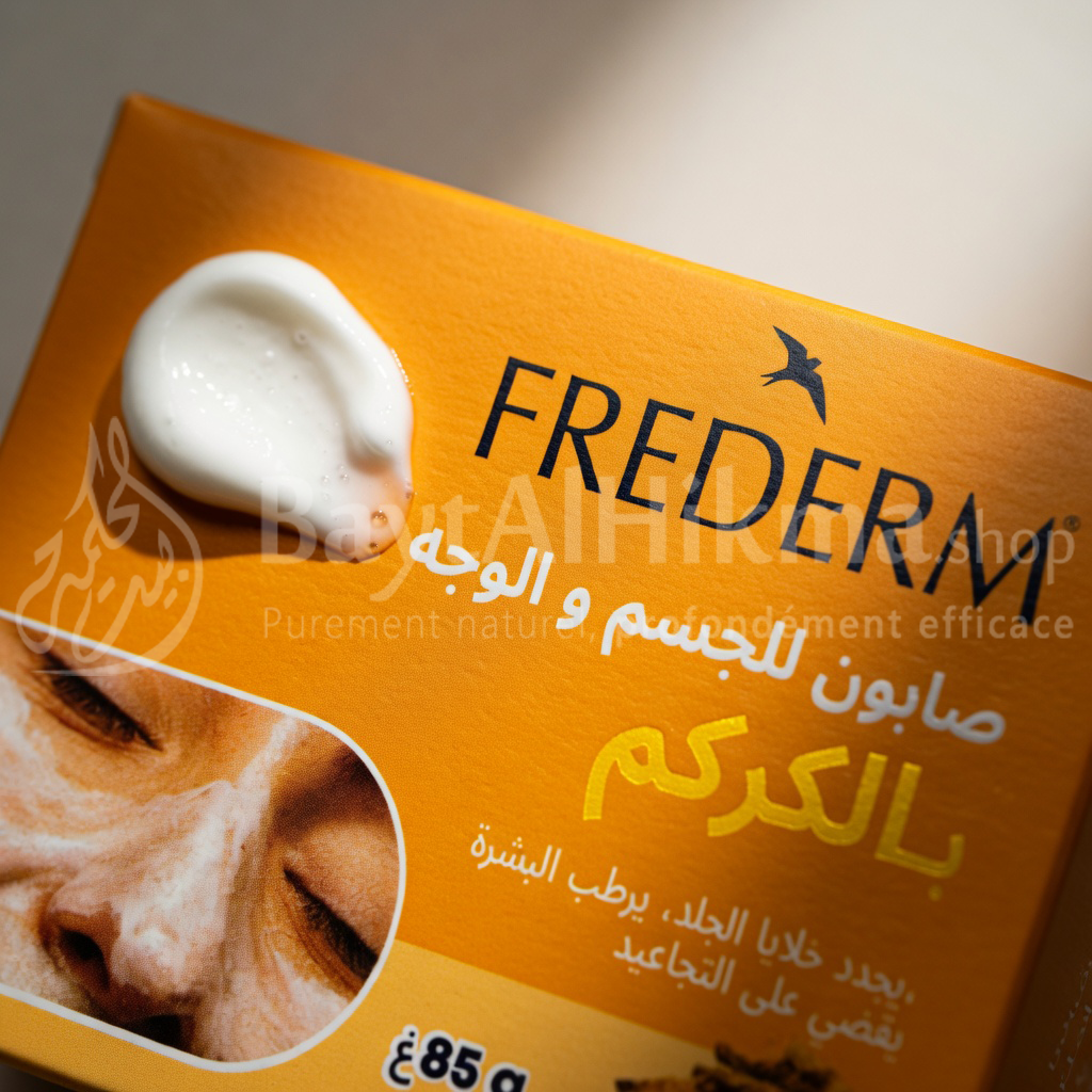 Savon au Curcuma Frederm – Éclat, Hydratation & Anti-Âge – 85g - صابون الكركم من فريديرم – لإشراقة البشرة، الترطيب ومحاربة التجاعيد