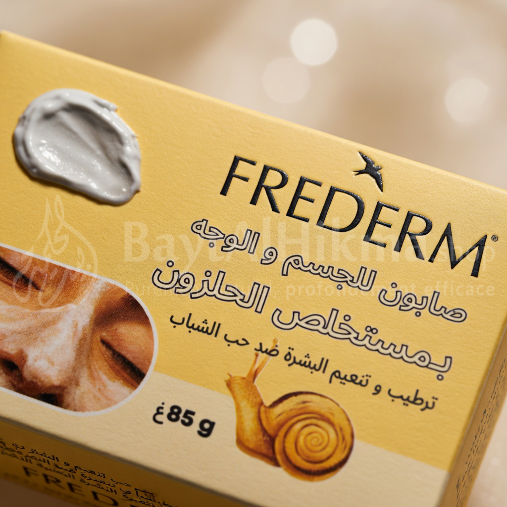 Savon FREDERM à l'Extrait de Bave d'Escargot – Anti-Acné & Hydratant (85g) - بمستخلص الحلزون – مضاد لحب الشباب ومرطب