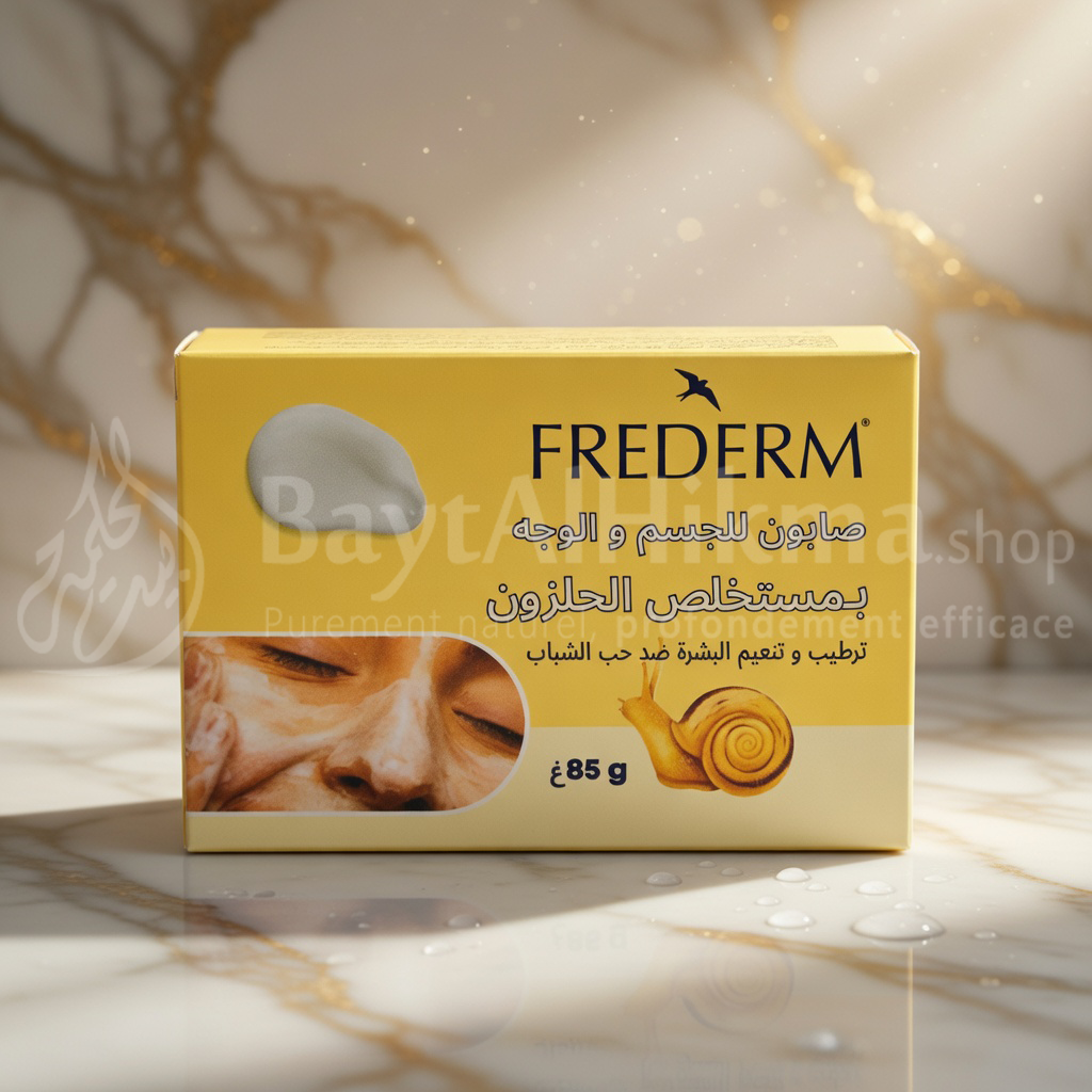 Savon FREDERM à l'Extrait de Bave d'Escargot – Anti-Acné & Hydratant (85g) - بمستخلص الحلزون – مضاد لحب الشباب ومرطب