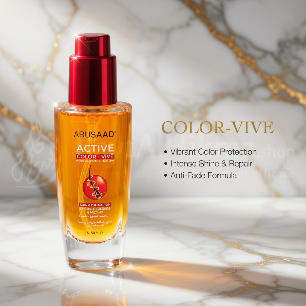 Sérum Cheveux Active Color-Vive - ABUSAAD (50ml) - سيروم الشعر أكتيف كولور فيف للشعر المصبوغ - أبو سعد (50 مل)