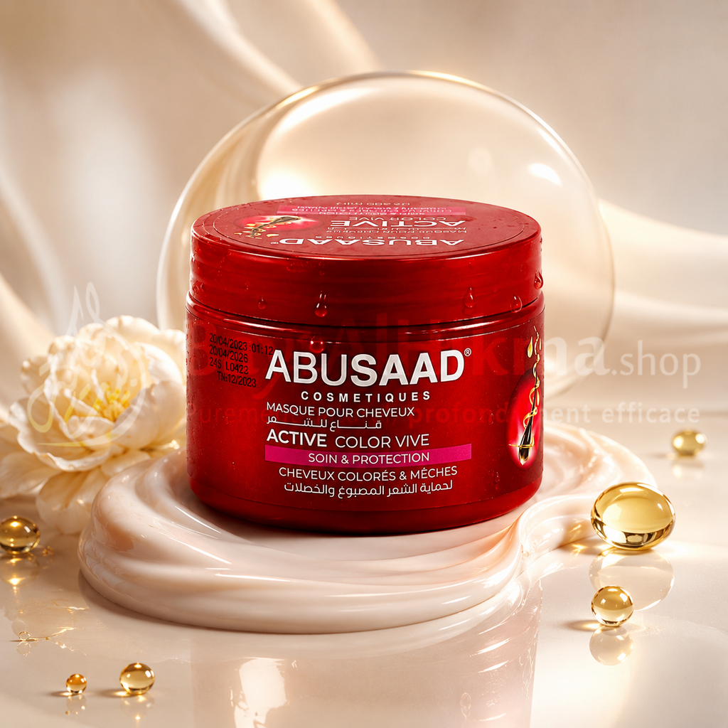 ABUSAAD - Masque Capillaire Active Color Vive - Cheveux Colorés & Mèchés - 400ml - أبو سعد - ماسك اكتيف كولور فيف للشعر المصبوغ والخصلات