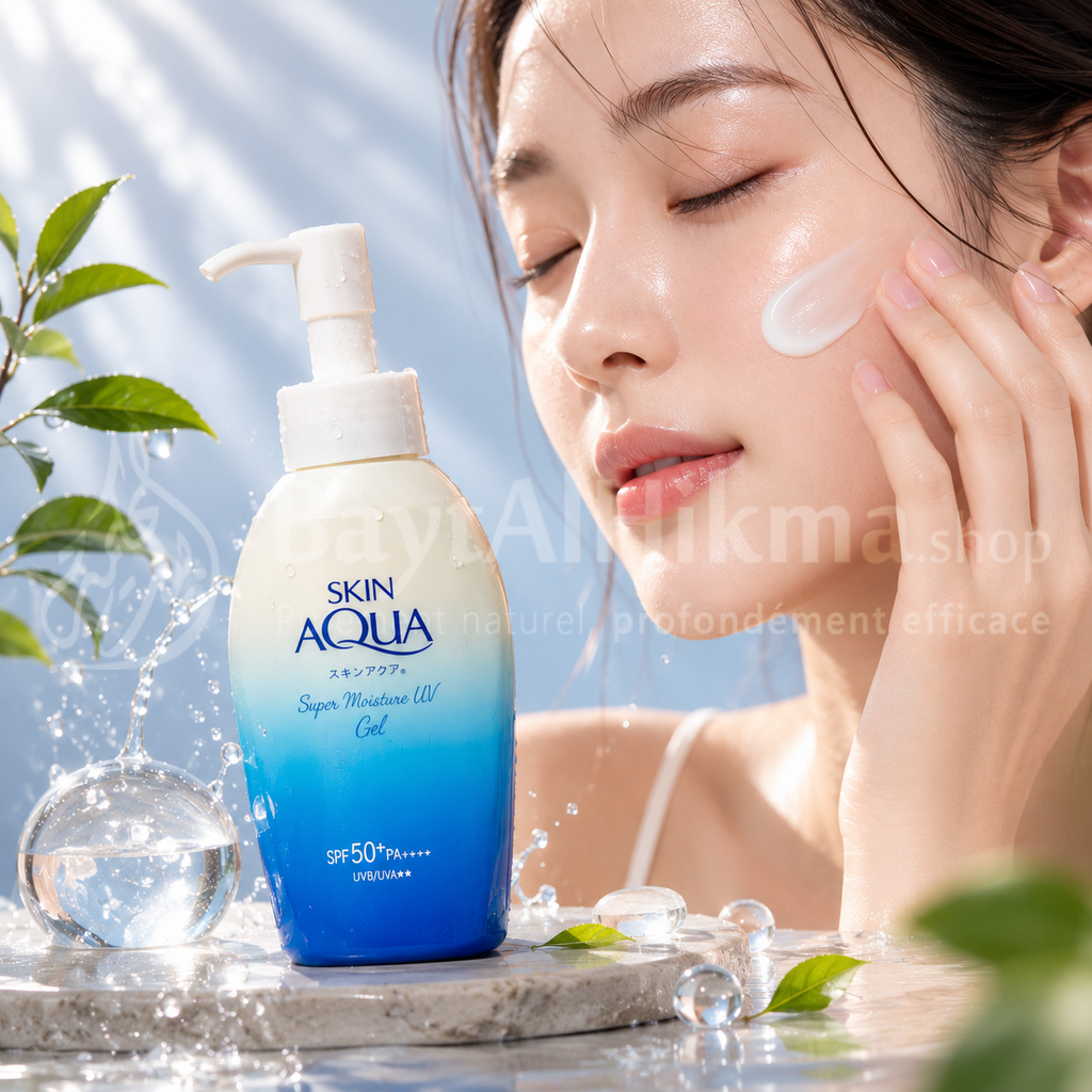 Skin Aqua Super Moisture UV Gel - Écran Solaire Hydratant SPF 50+ PA++++ (Flacon Pompe) - جل واقي الشمس  المرطب سكين أكوا