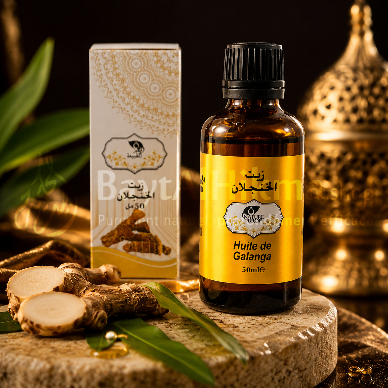 Huile de Galanga Naturelle - 50ml - زيت الخنجلان الطبيعي
