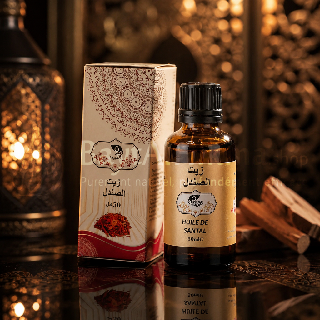 Huile de Santal Nature Drop - 100% Naturelle & Purifiante - 50ml - زيت الصندل الطبيعي من ناتشور دروب - نقي ومطهر