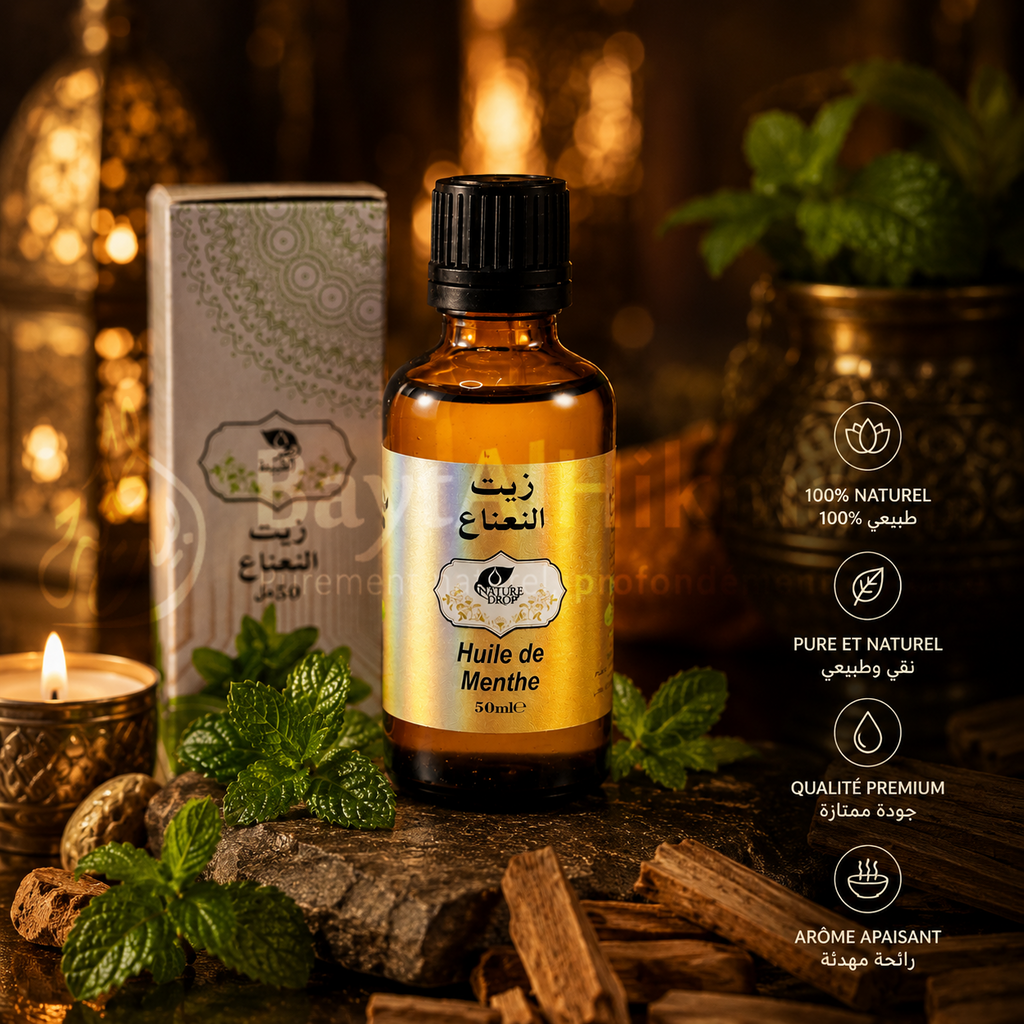 Huile de Menthe Naturelle – 50 ml - زيت النعناع الطبيعي