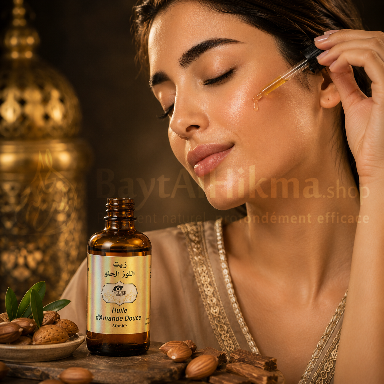Huile d'Amande Douce Pure -50ml /زيت اللوز الحلو