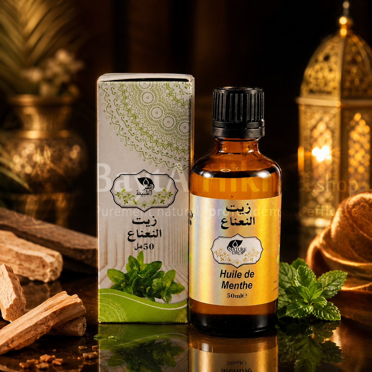 Huile de Menthe Naturelle – 50 ml - زيت النعناع الطبيعي