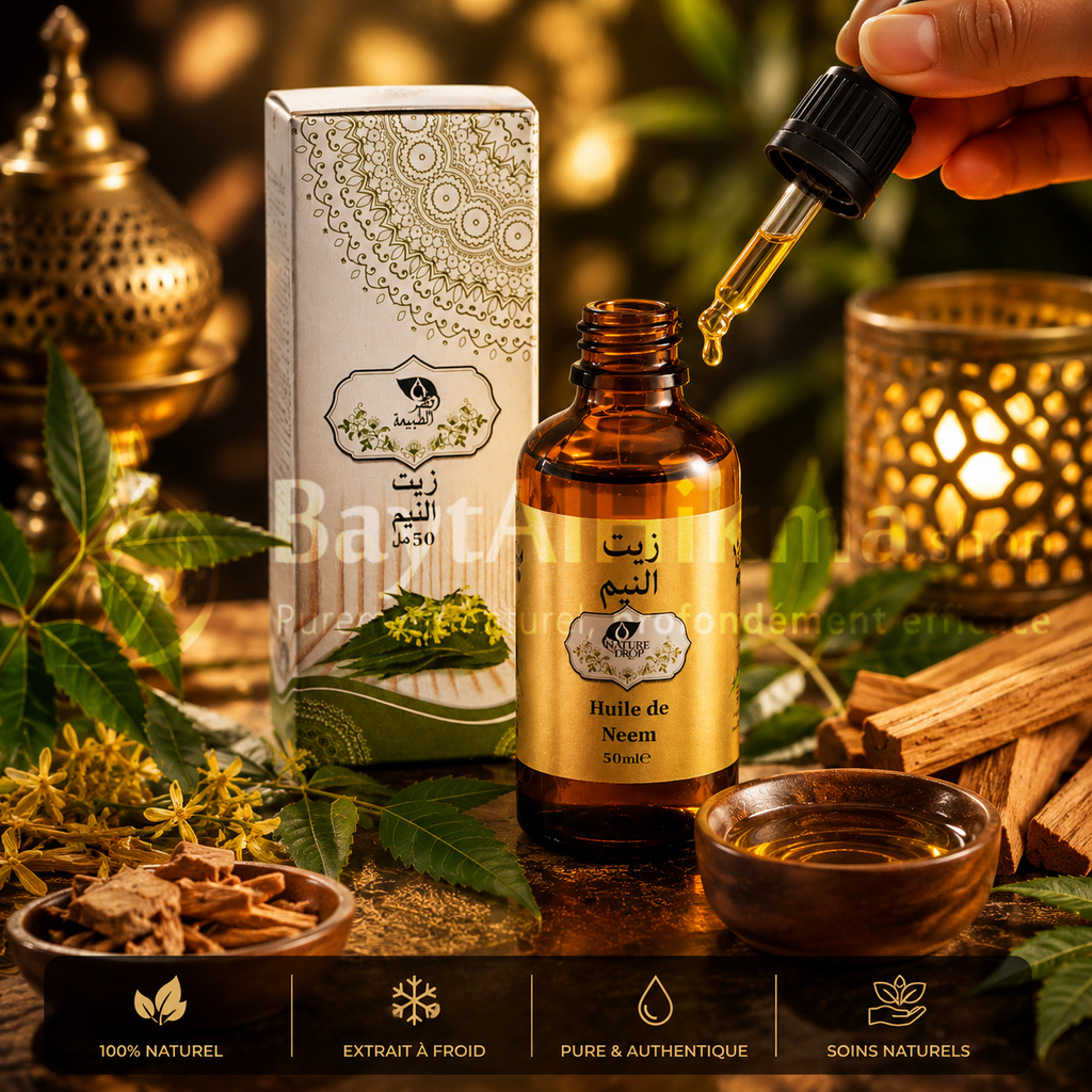 Huile de Neem Pure 50ml - Nature Drop |زيت النيم الطبيعي 50 مل - ناتشور دروب