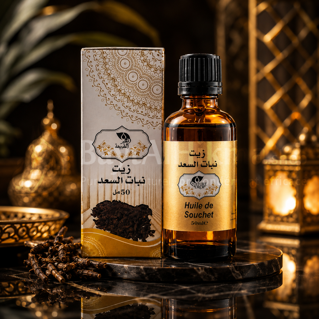 Huile de Souchet - Nature Drop (50ml) - زيت نبات السعد - قطر الطبيعة (50 مل)