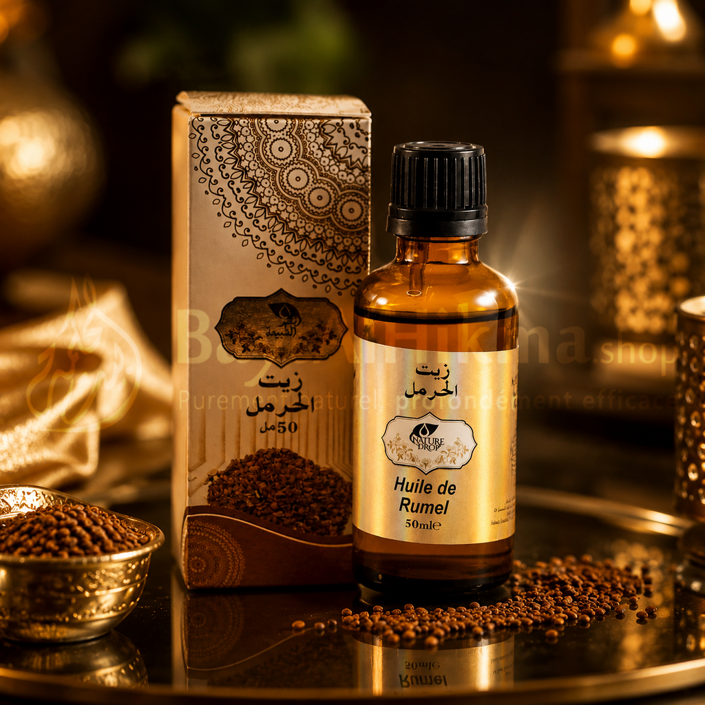 Huile de Harmal (Rumel) 100% Naturelle - Nature Drop - 50ml - زيت الحرمل الطبيعي 100% - قطرة الطبيعة - 50 مل