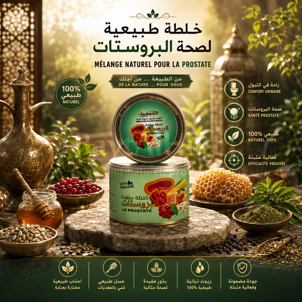 Mélange Naturel pour la Prostate "Bayt Al Hikma" - 100% Naturel - %خلطة مضادة لمشاكل البروستات من "بيت الحكمة" - طبيعي 100%