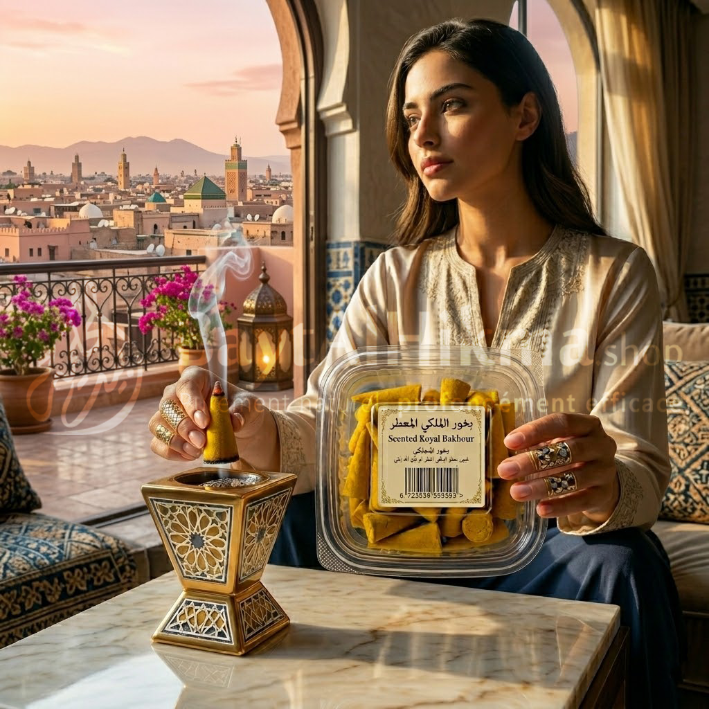 Cônes d'Encens Pyramidal (Bakhour) - Parfum Citron (80g) - قطع بخور هرمية برائحة الليمون - 80 غرام